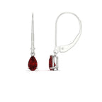 Minimalist Pear Drop Lever Back Earrings