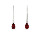 Minimalist Pear Drop Lever Back Earrings