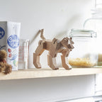 Modern Wooden Tiger Decor – Interactive Puzzle & Art Piece
