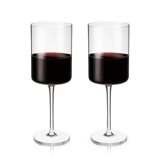 Laurel Crystal Red Wine Glasses Set of 2