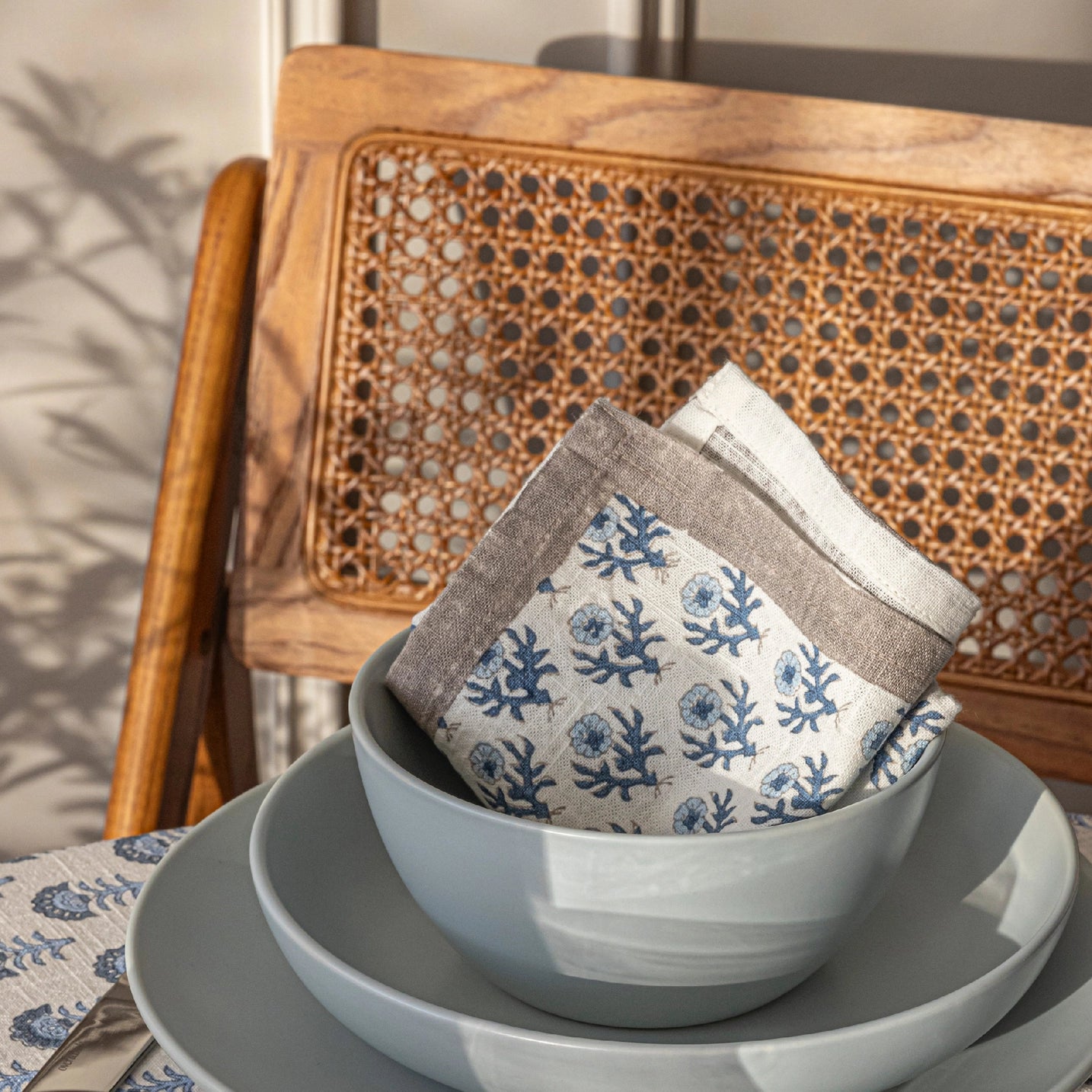 Over&Beck Hand-Blocked Cotton Napkins