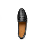 15-585-BLK NICOLA Italian Calfskin Basketweave, Black