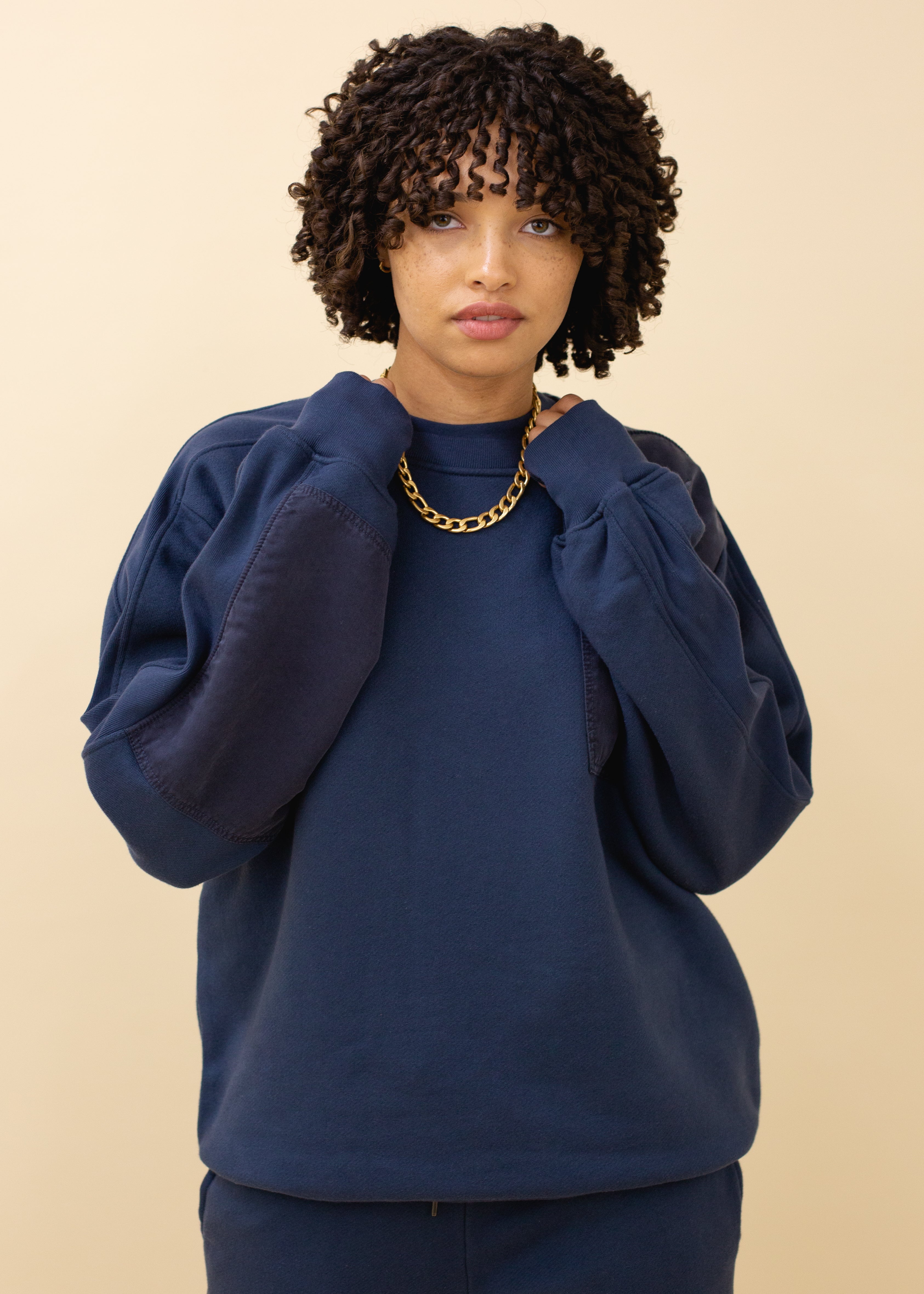 Tencel Patch Crewneck - unisex