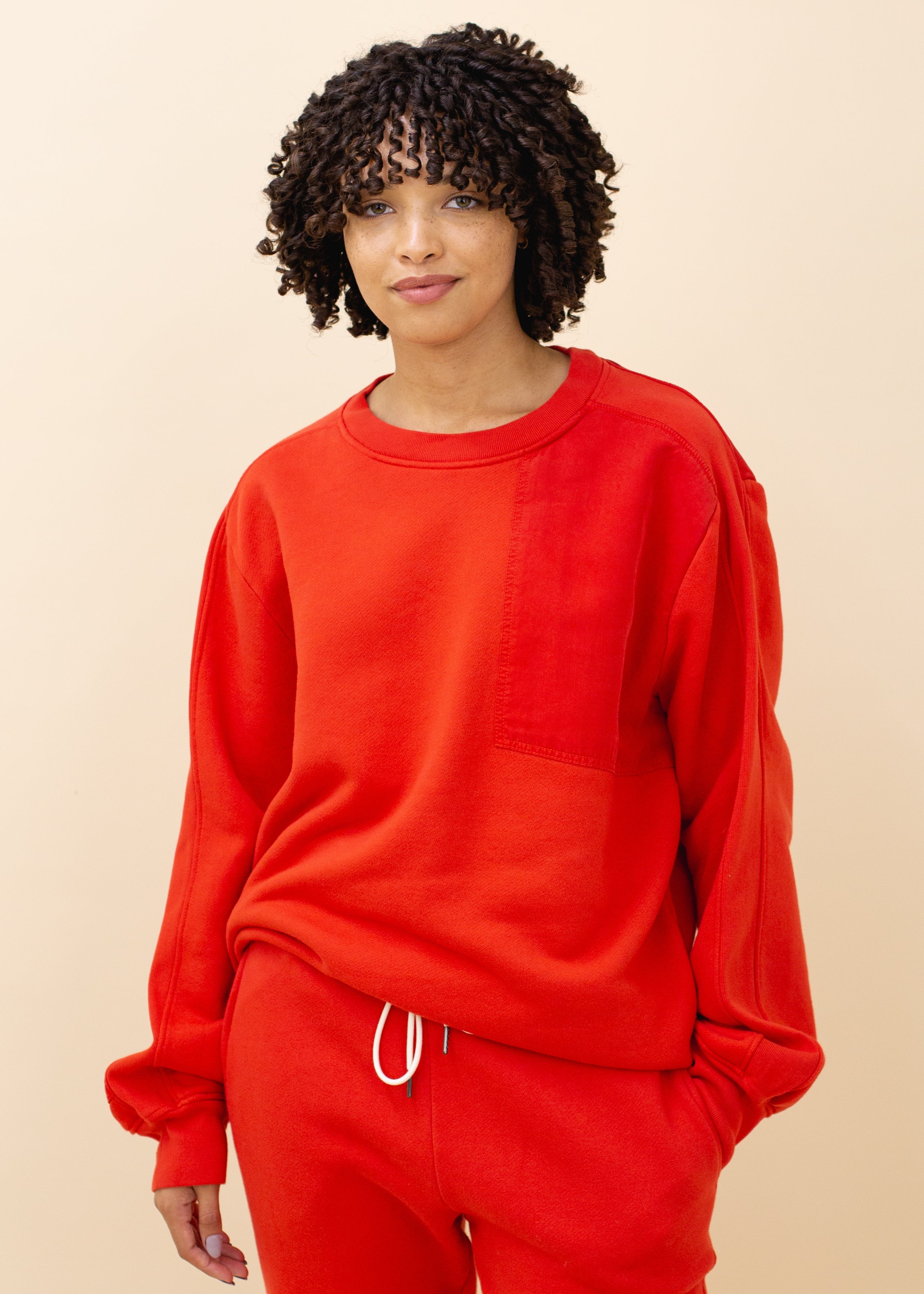 Tencel Patch Crewneck - unisex