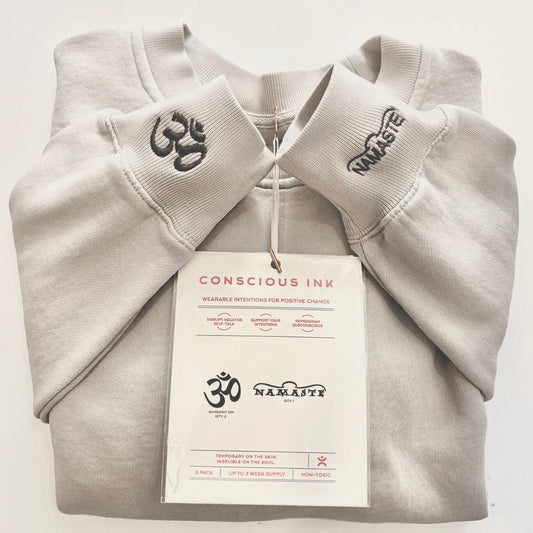 Om/Namaste Manifest Sweatshirt + Ink