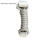 hemp rope + coffee wood toy - The Peony Haus