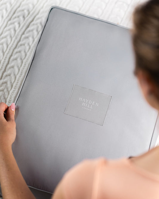 Double Extra Large Organic Cotton Storage Bag in Gray