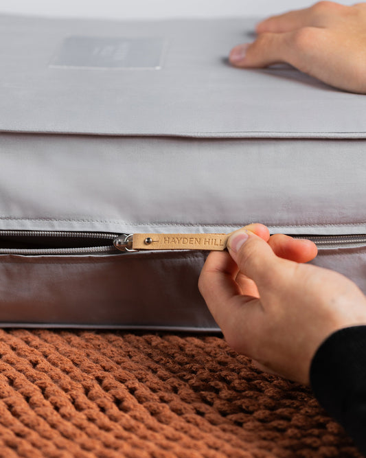 Extra Large Organic Cotton Storage Bag in Gray