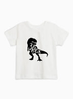 Three 3rex Trex dinosaur Birthday Organic Cotton Baby And Kids Tee