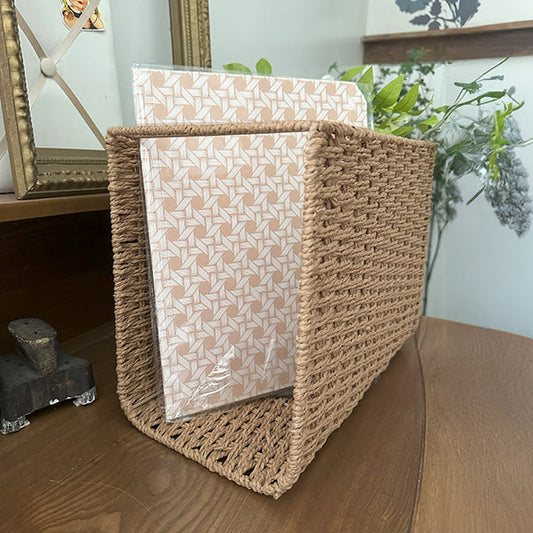 Woven Hanging File Basket - The Peony Haus
