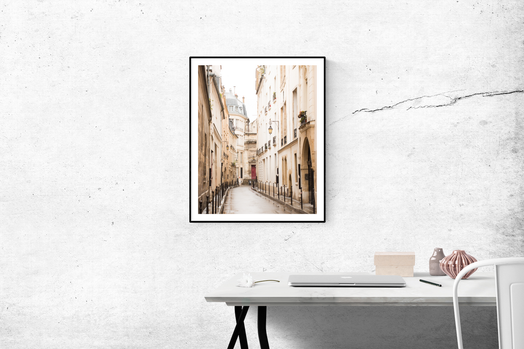 Rainy Morning in the Marais Print