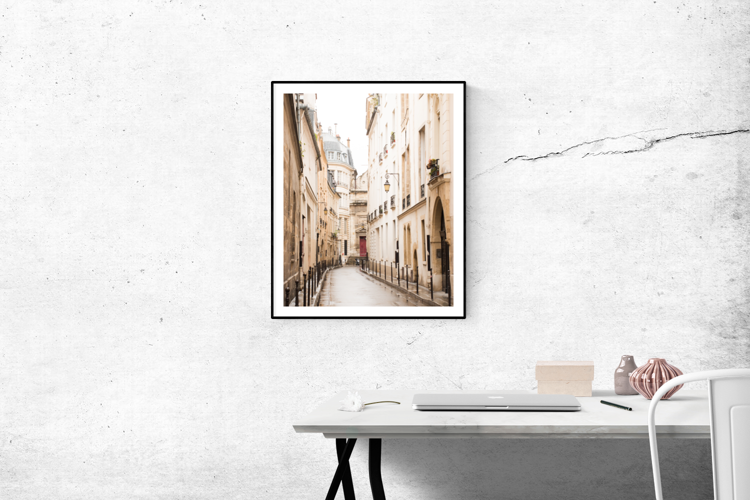 Rainy Morning in the Marais Print