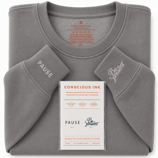 Pause/Be Present Manifest Sweatshirt + Ink