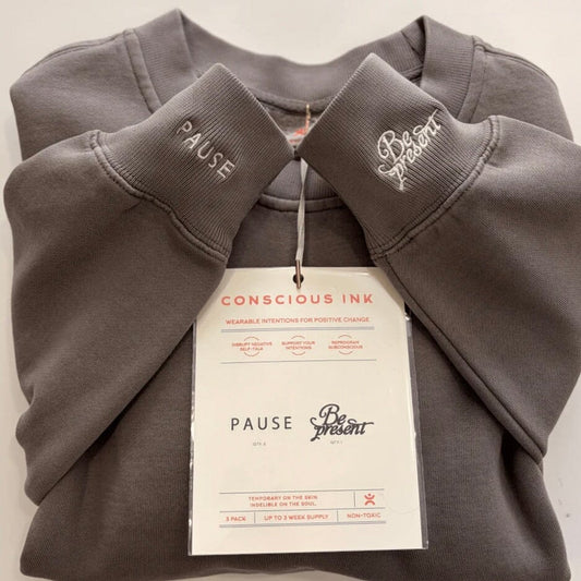 Pause/Be Present Manifest Sweatshirt + Ink