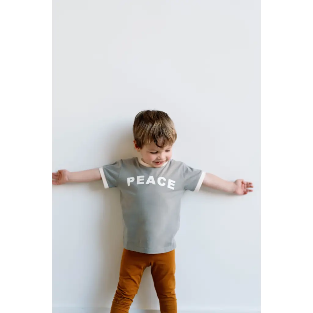 Peace Ringer T-Shirt For Kids