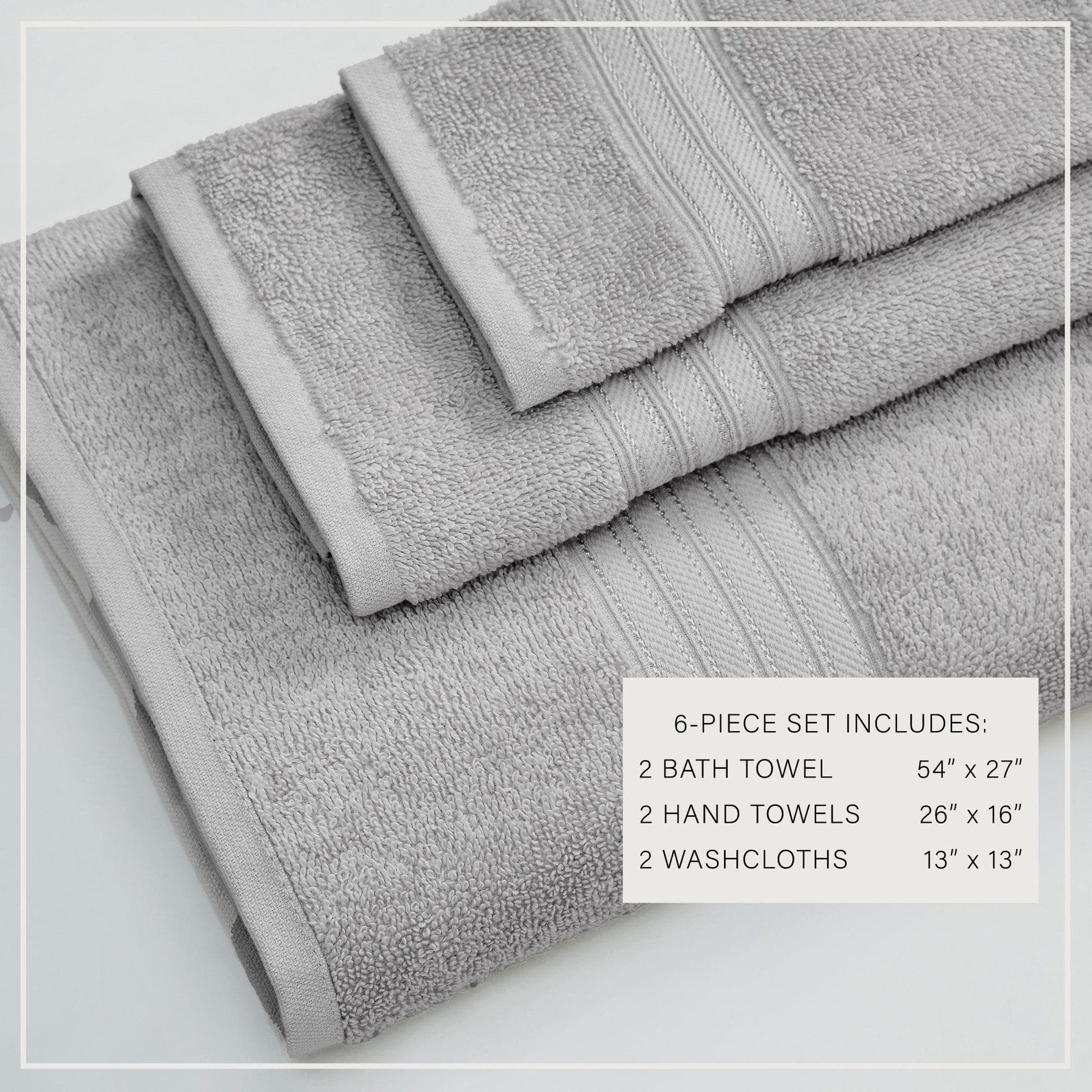 Cotton Terry Bath Towel Set - Cooper Collection