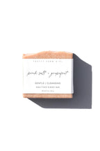 Pink Salt + Grapefruit Cleansing Bar Handmade Tallow and Goat Milk Soap Bar