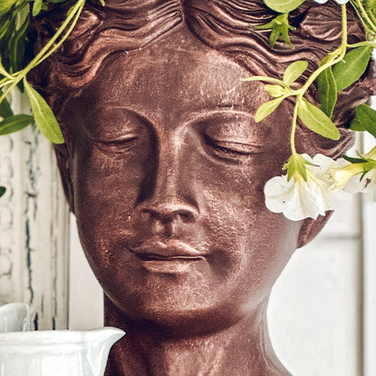 Bronze Goddess Statue Outdoor Planter - The Peony Haus