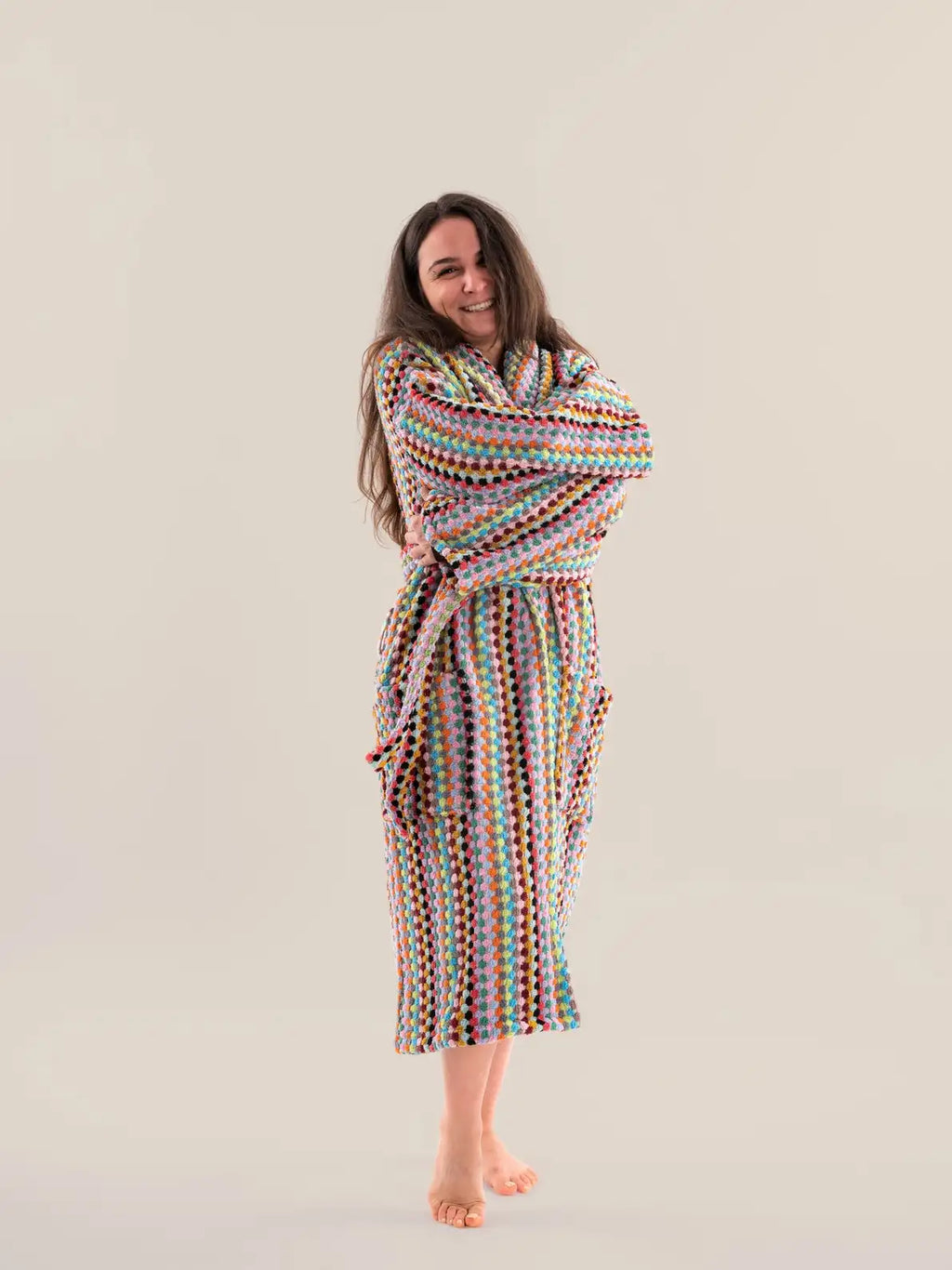 Pom Pom Bathrobe