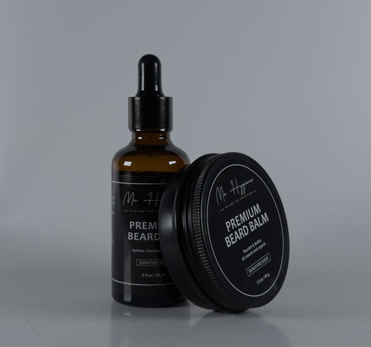 Premium Beard Oil and Balm Set