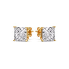Princess Cut Diamond Stud Earring