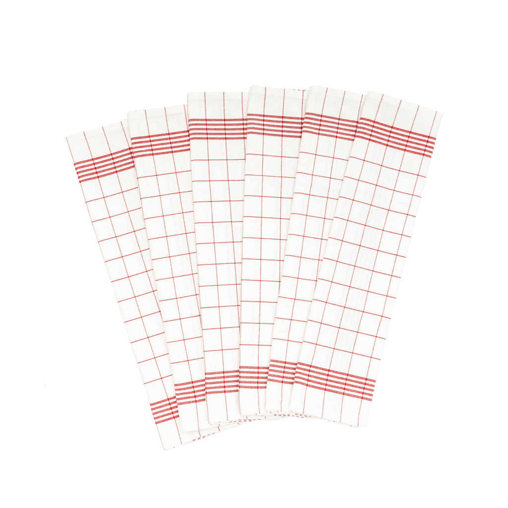 Windowpane Kitchen Towels - The Peony Haus