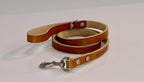 48" Genuine Leather Dog Leashes - Made in USA - The Peony Haus