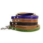 48" Genuine Leather Dog Leashes - Made in USA - The Peony Haus