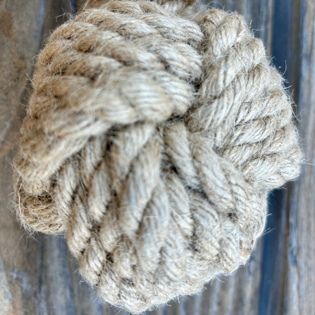 hemp rope dog tug toy - The Peony Haus