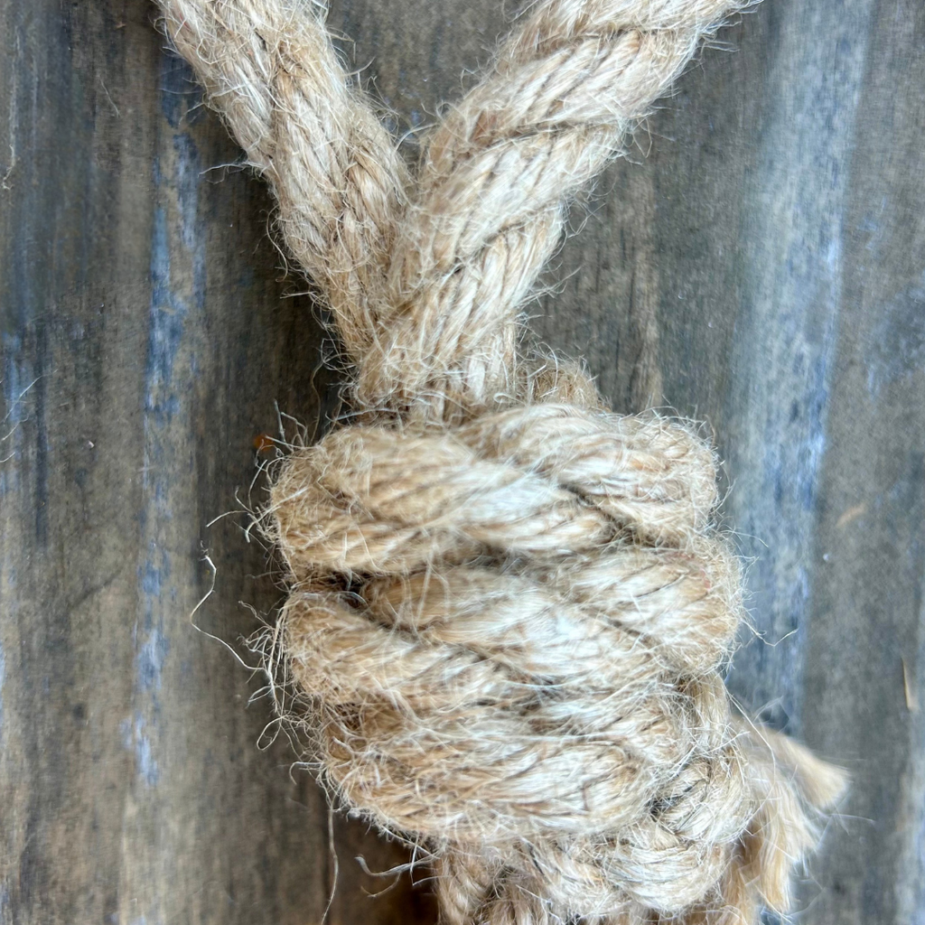 hemp rope dog tug toy - The Peony Haus
