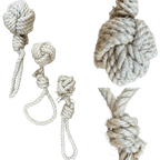 hemp rope dog tug toy - The Peony Haus