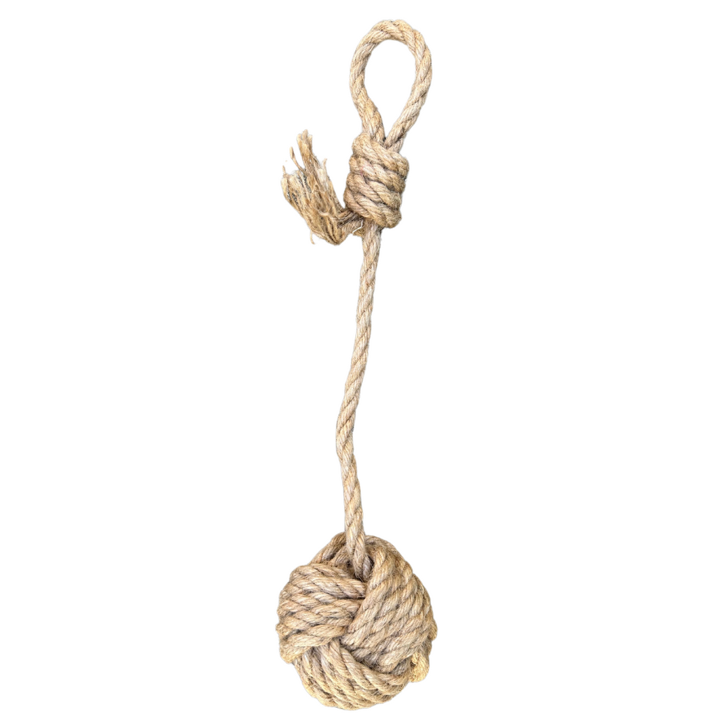 hemp rope dog tug toy - The Peony Haus