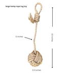 hemp rope dog tug toy - The Peony Haus