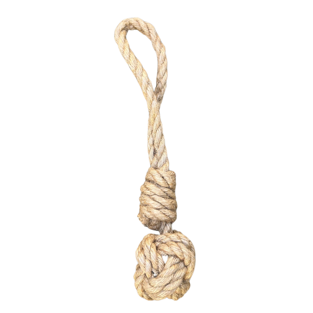 hemp rope dog tug toy - The Peony Haus