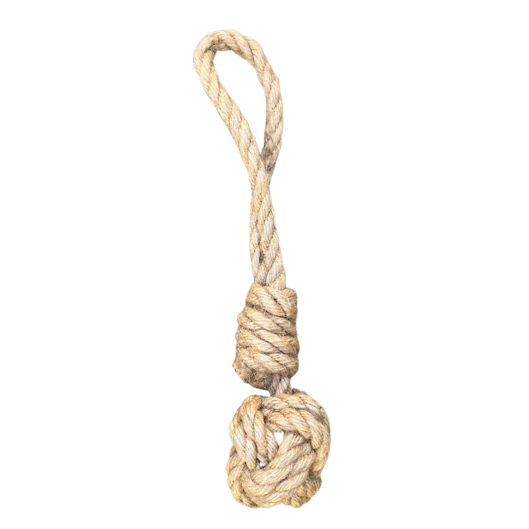 hemp rope dog tug toy - The Peony Haus