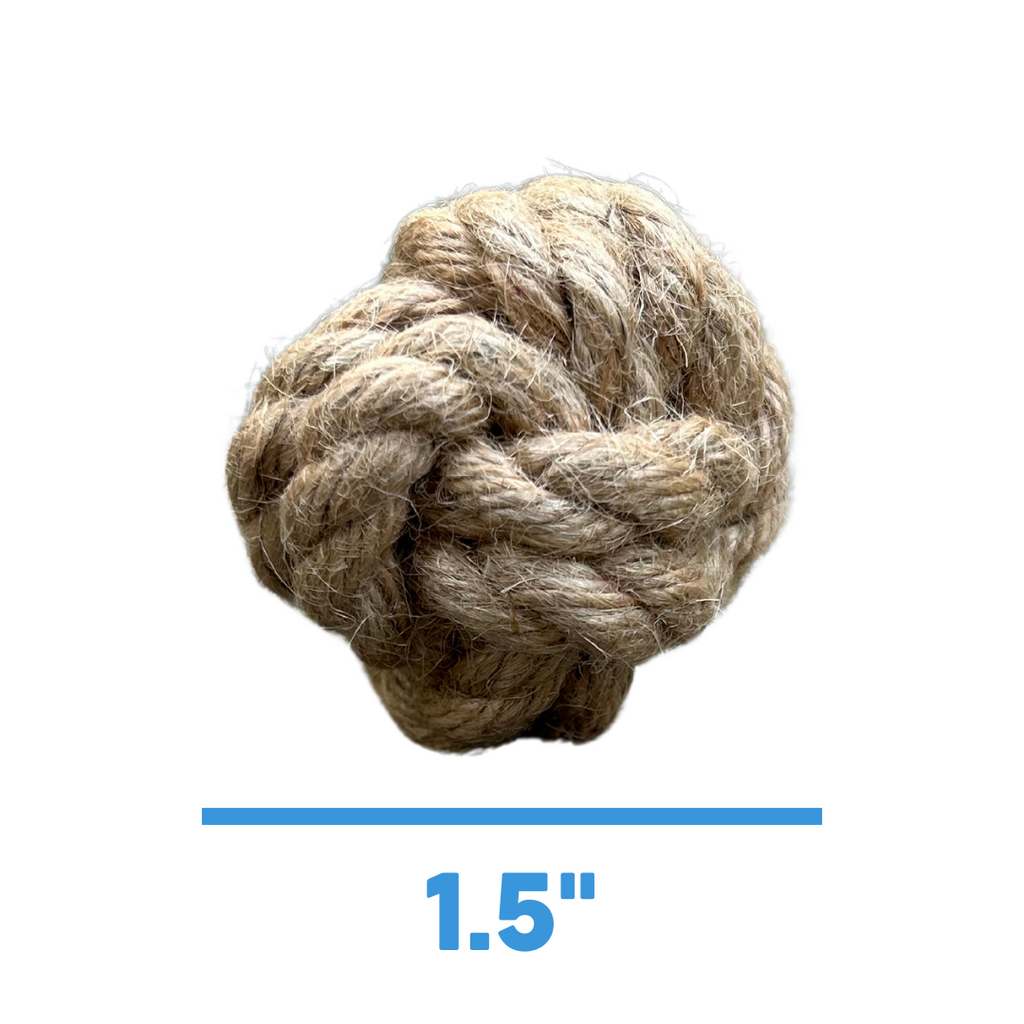hemp rope dog tug toy - The Peony Haus