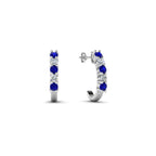 Half Huggie Hoop Earring