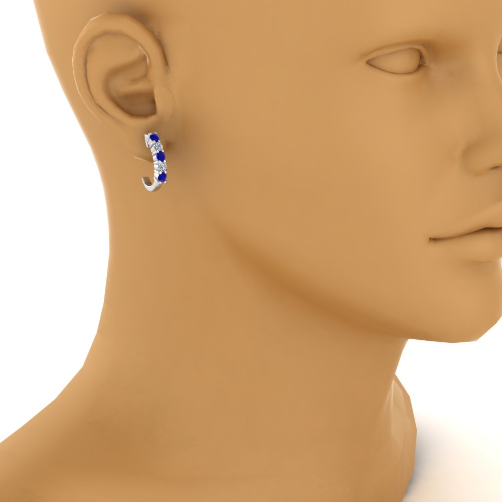 Half Huggie Hoop Earring