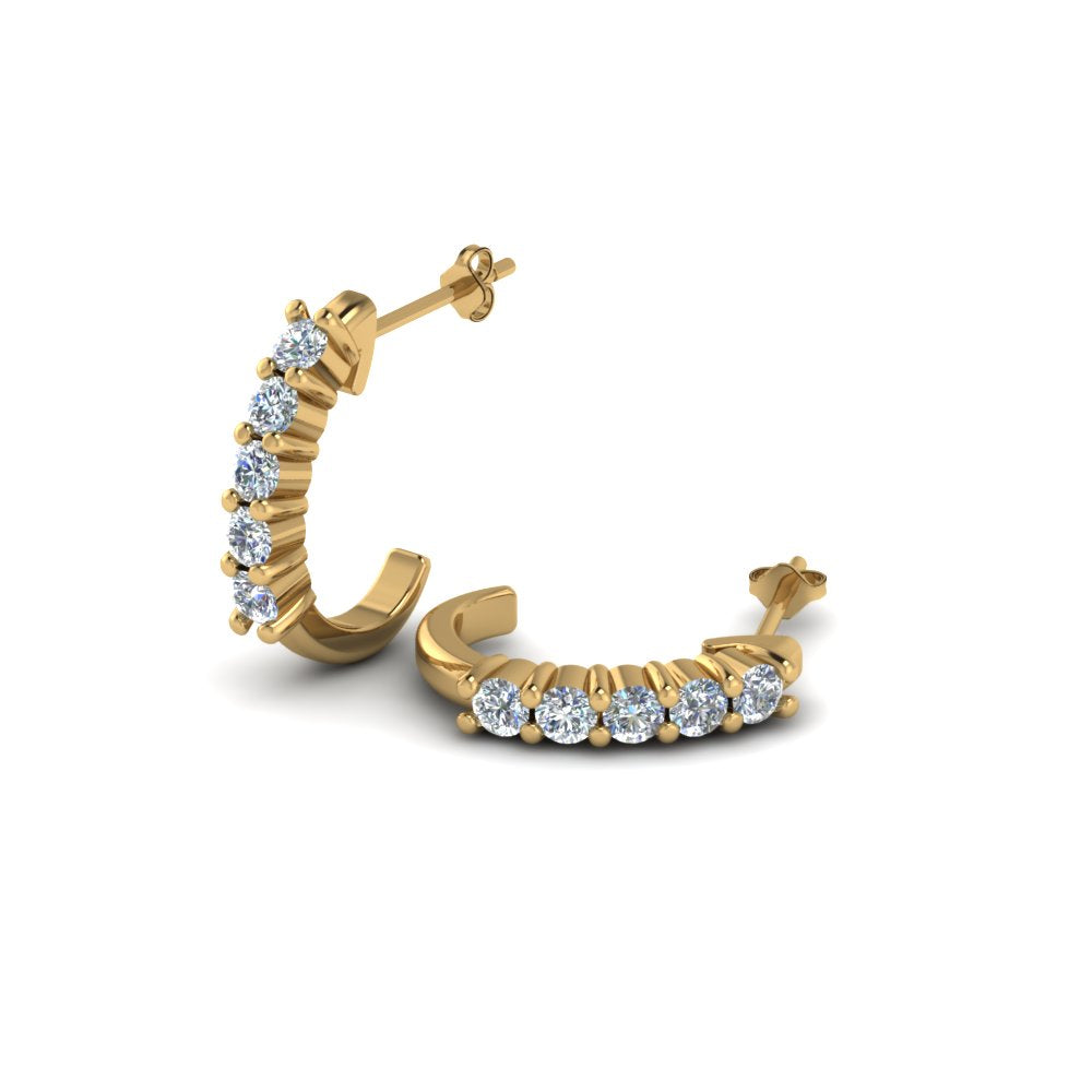 Half Huggie Hoop Earring