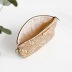 RULE BREAKER zippered pouch | CREAM