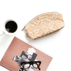 RULE BREAKER zippered pouch | CREAM