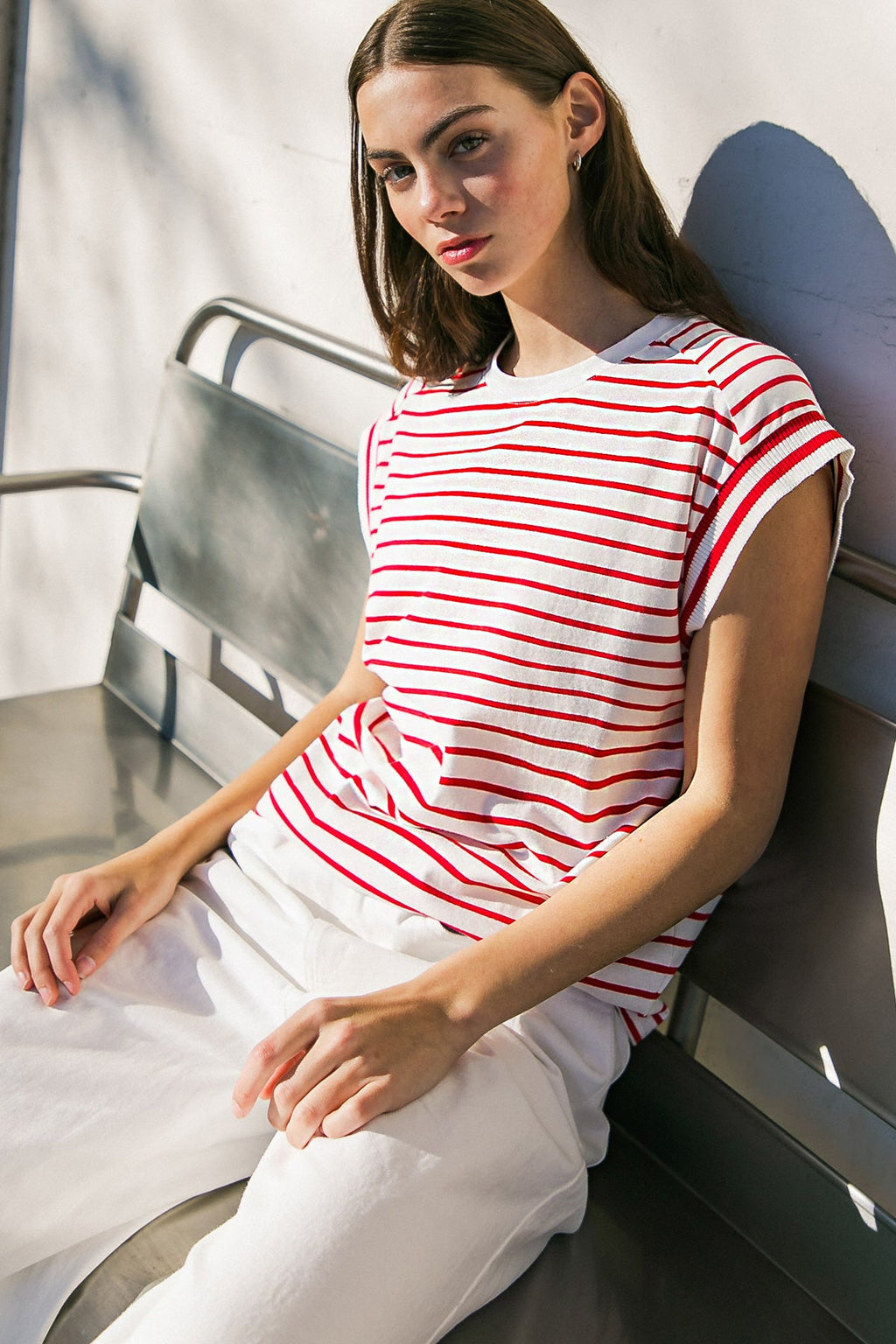 DRIFTWOOD DAYDREAMS KNIT TOP - 90% Cotton
