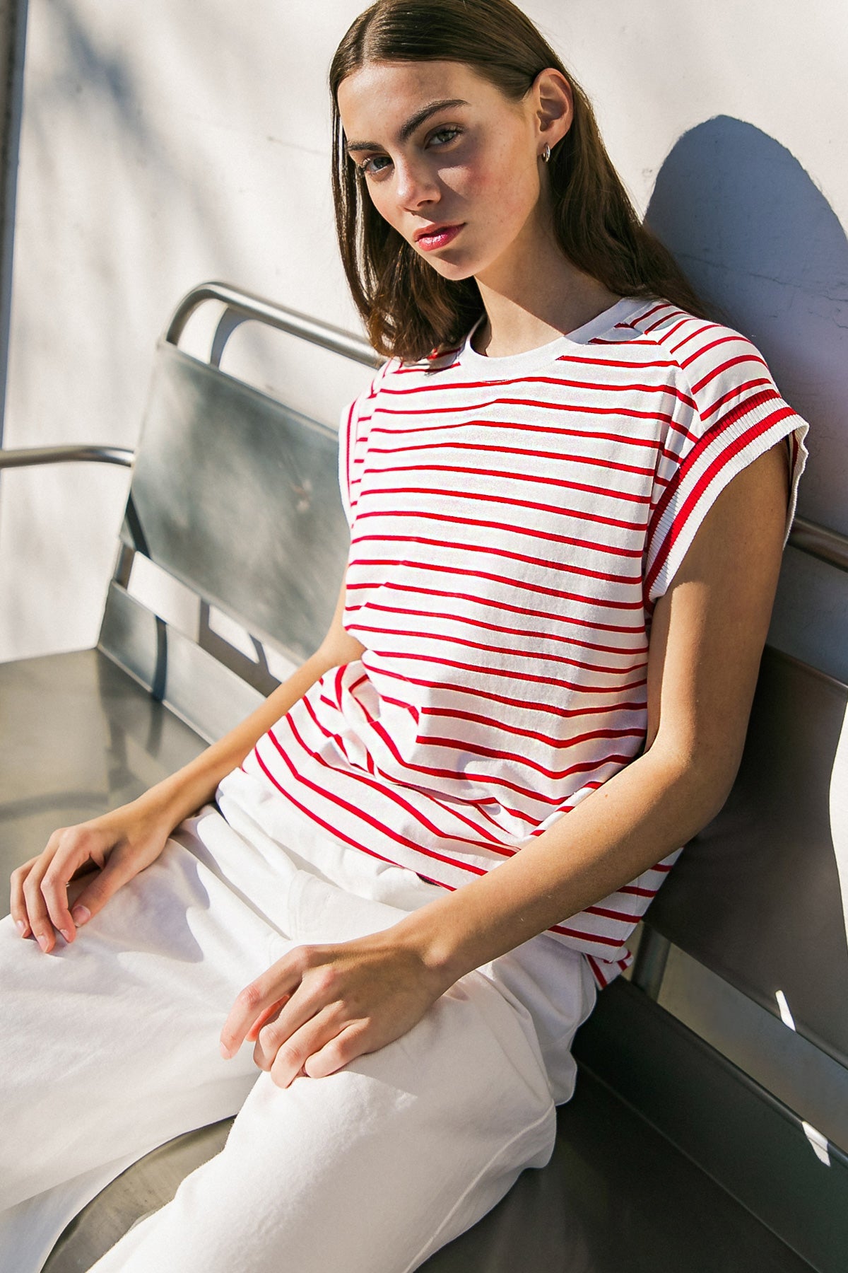 DRIFTWOOD DAYDREAMS KNIT TOP - 90% Cotton