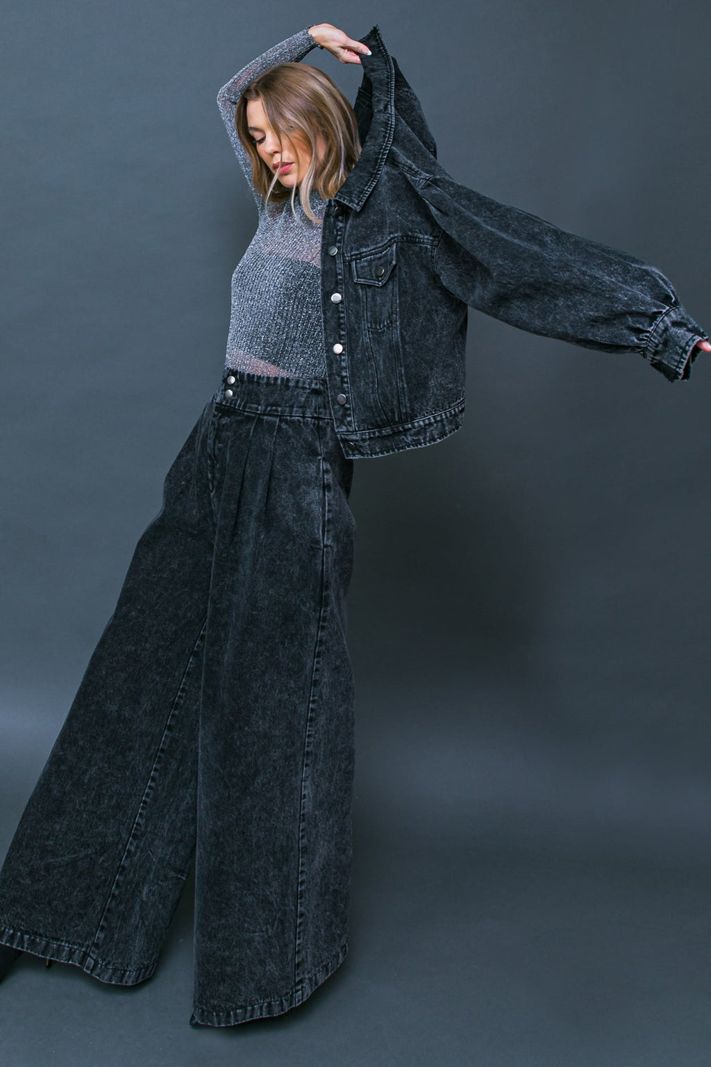 SEE YOU GO DENIM JACKET - 91% Cotton