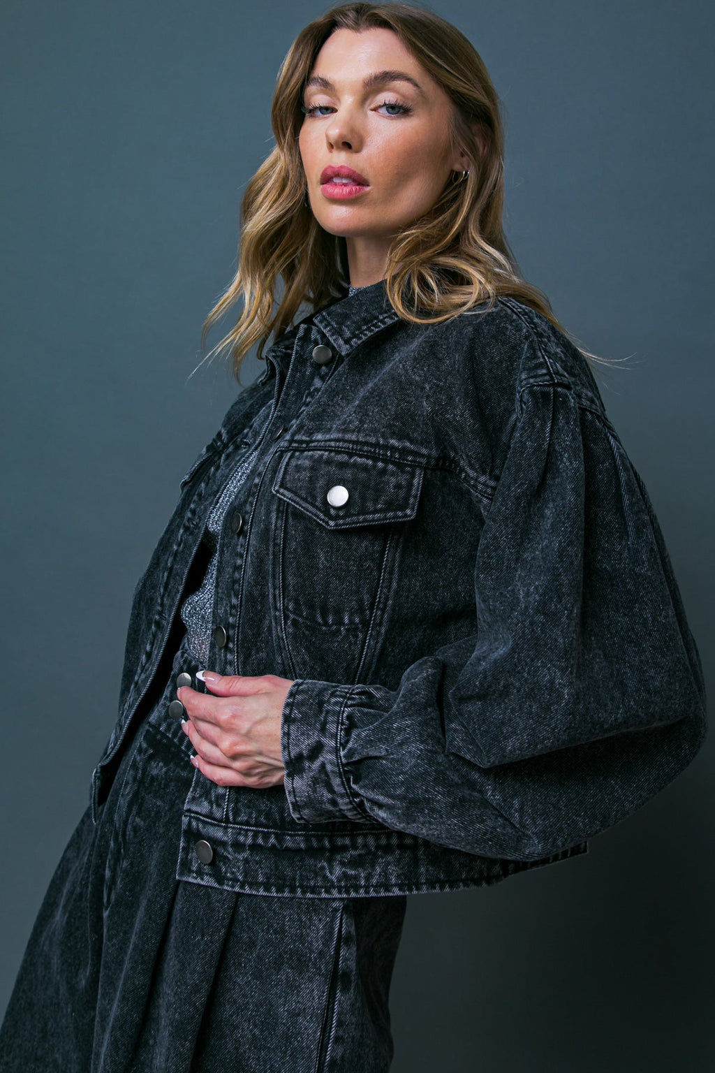 SEE YOU GO DENIM JACKET - 91% Cotton