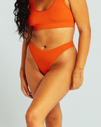 High Rise Thong - Hot Red