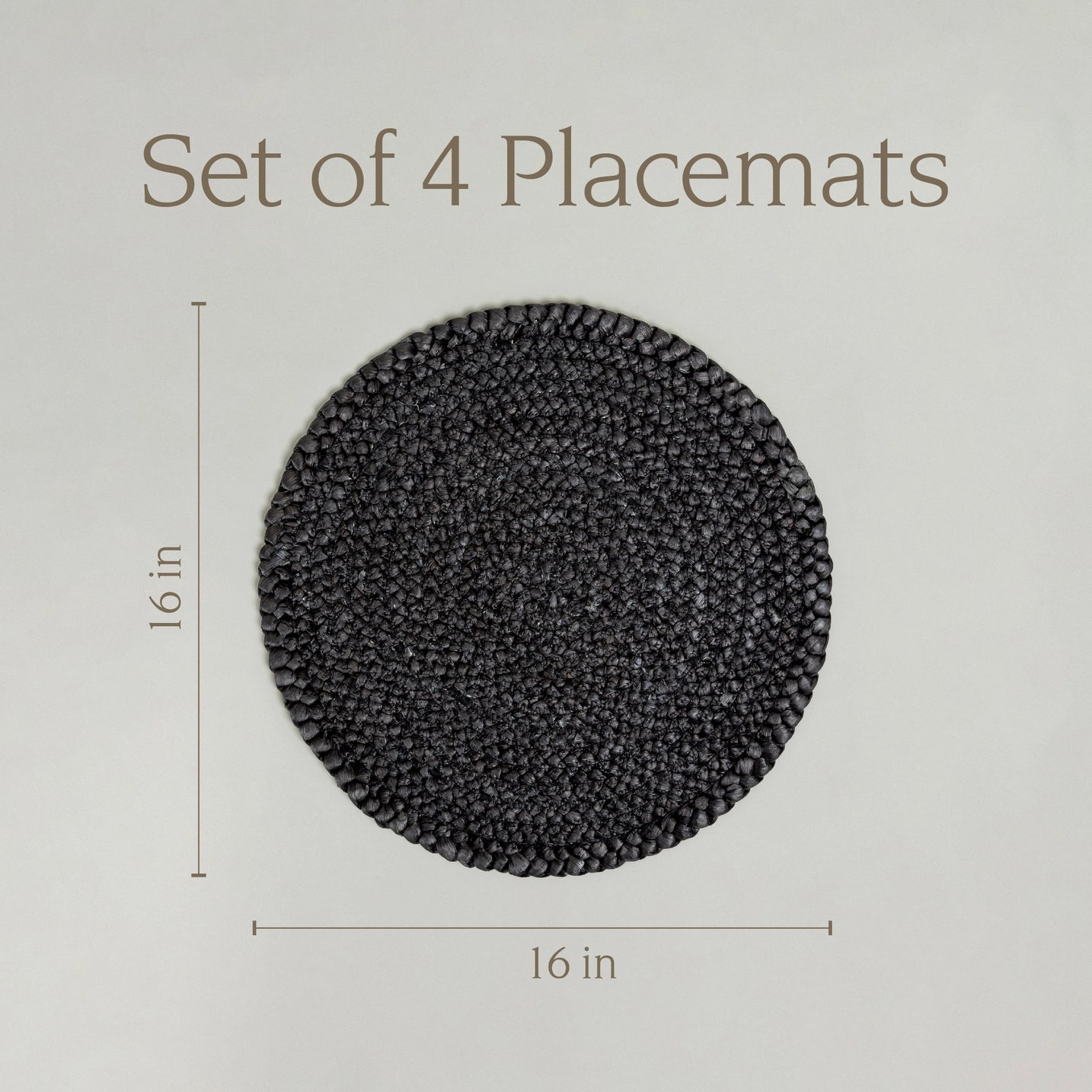 Over&back Natural Round Woven Placemats