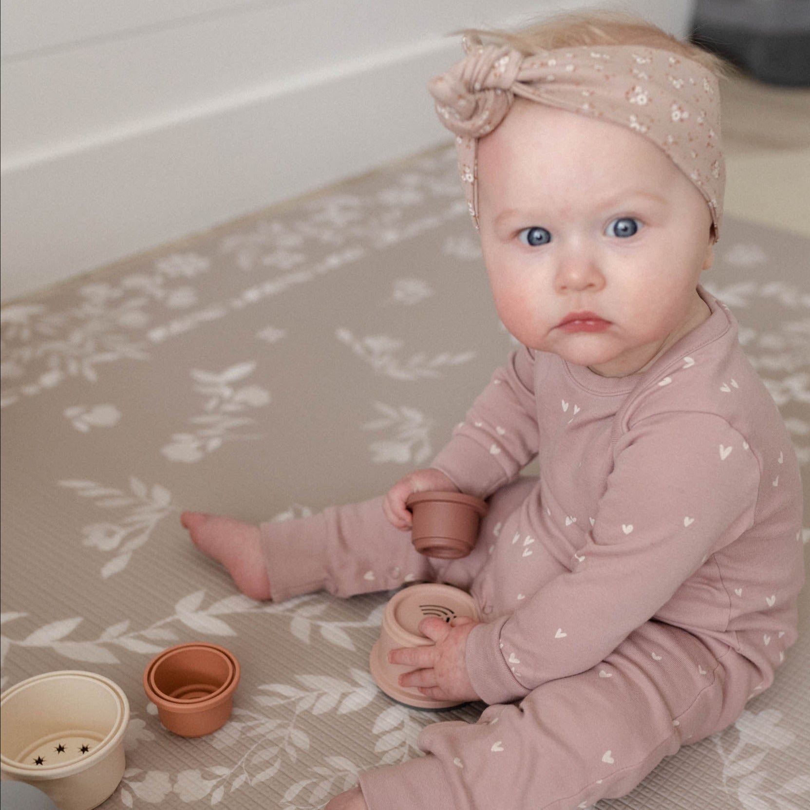 The August Rose Sand Shwally Playmat