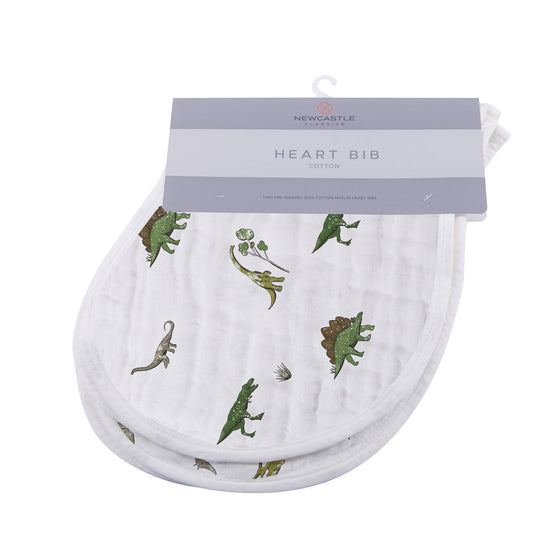 Dino Days Cotton Burp Cloth Bib 2PK - The Peony Haus