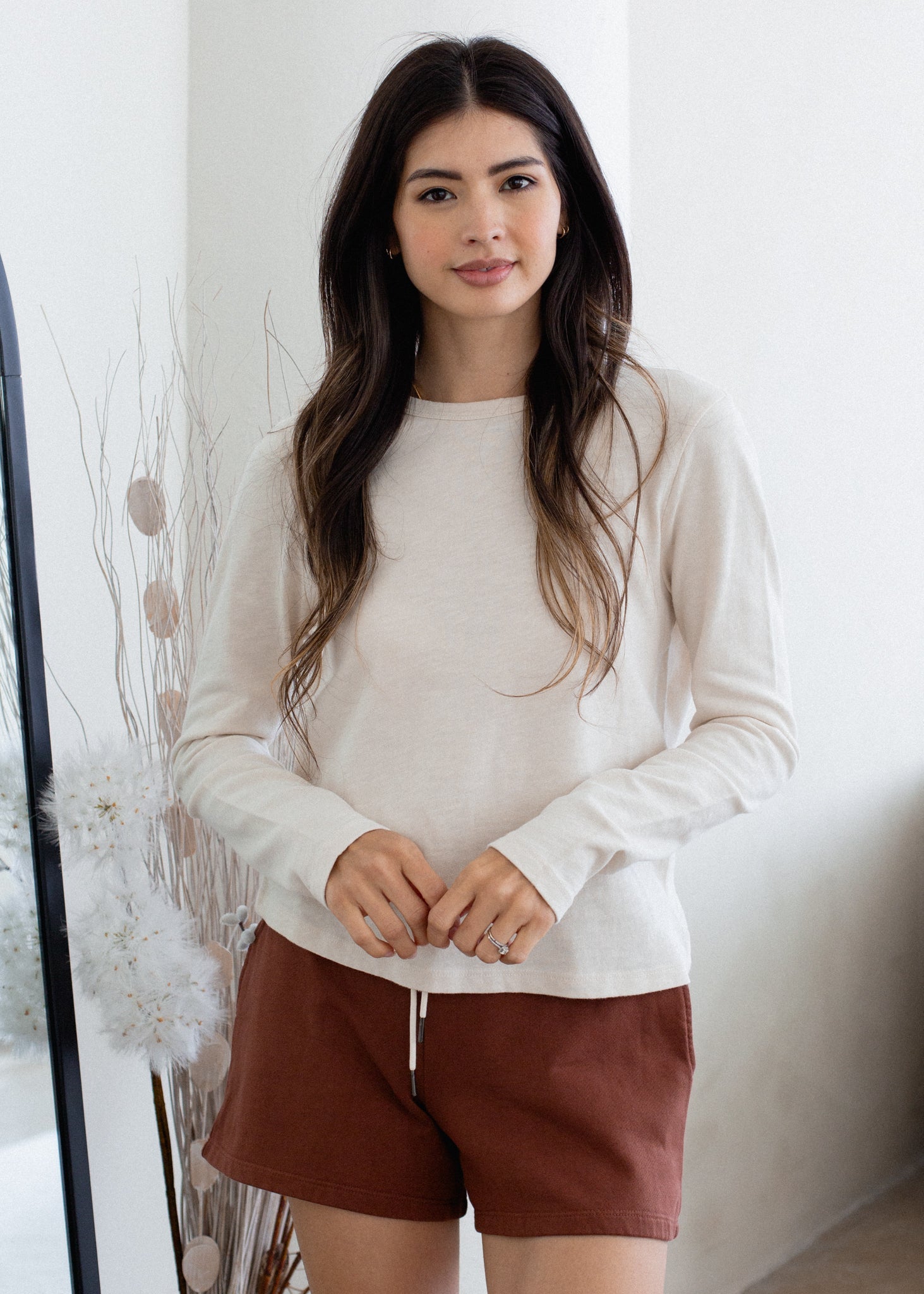 Slub Binding Long Sleeve